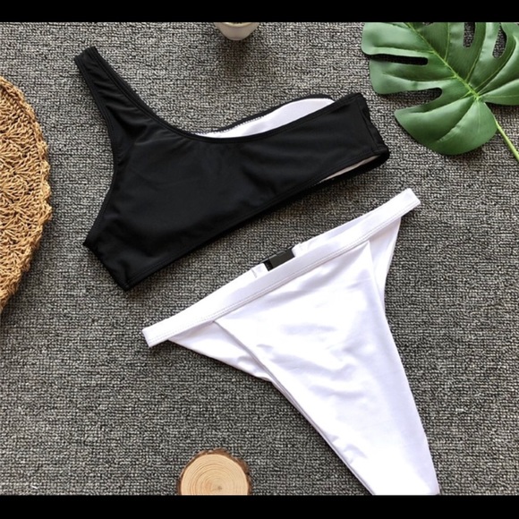 🔥One shoulder Bottom Buckle two Piece bikini set - Picture 3 of 4